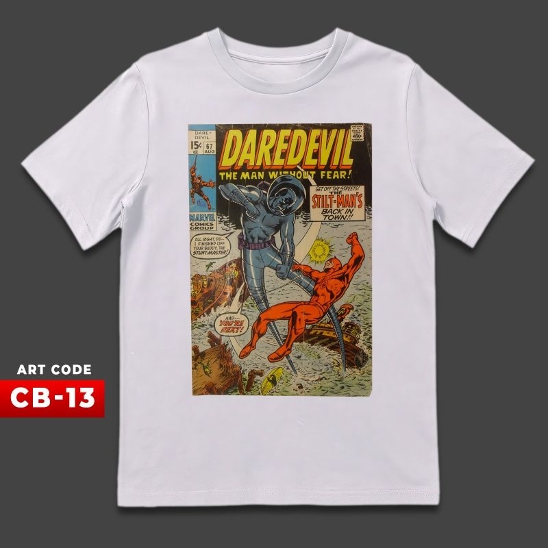 kaos vintage Marvel comic daredevil
