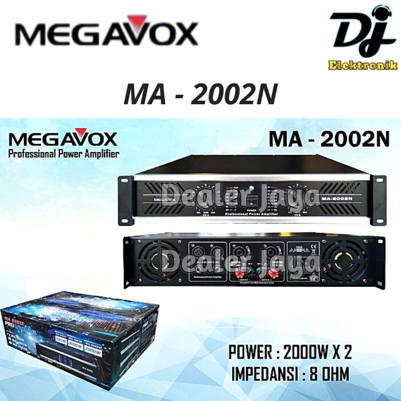 Power Amplifier Megavox MA 2002 N / MA 2002N / MA2002N - 2 channel