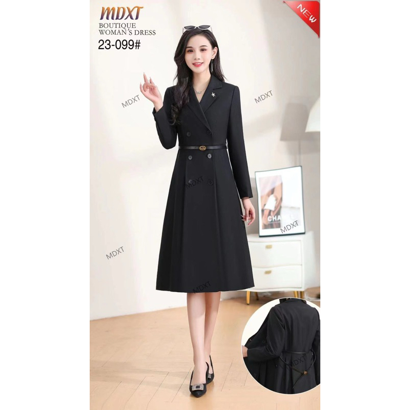 OUTER LONG DRESS SLIMFIT WANITA PREMIUM