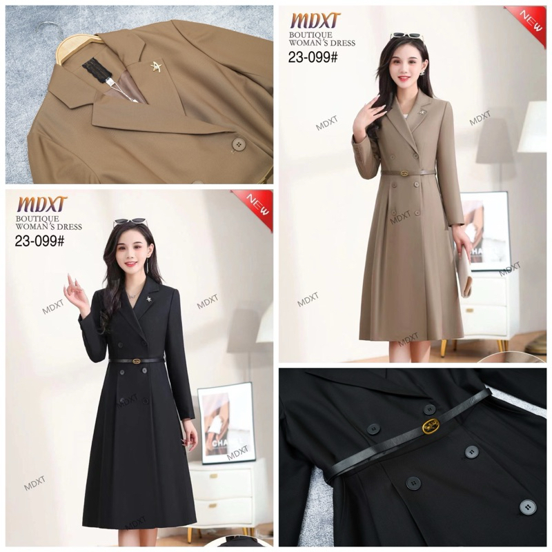 OUTER LONG DRESS SLIMFIT WANITA PREMIUM