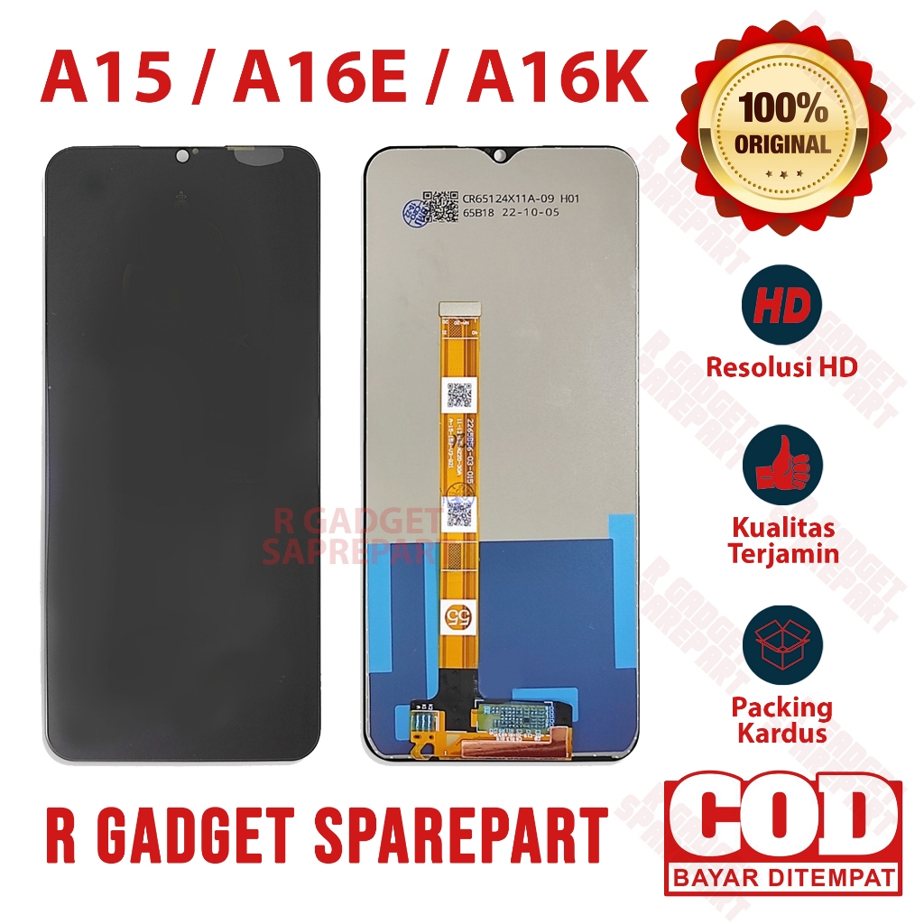 Lcd Oppo A15 / A16E / A16K Incell Quality Lcd Touchscreen Oppo A15 / A16E / A16K Fullset