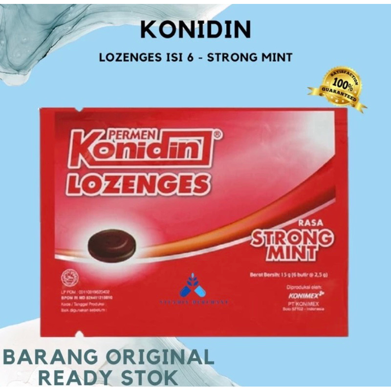

PERMEN KONIDIN LOZENGES STRONG MINT PELEGA TENGGOROKAN