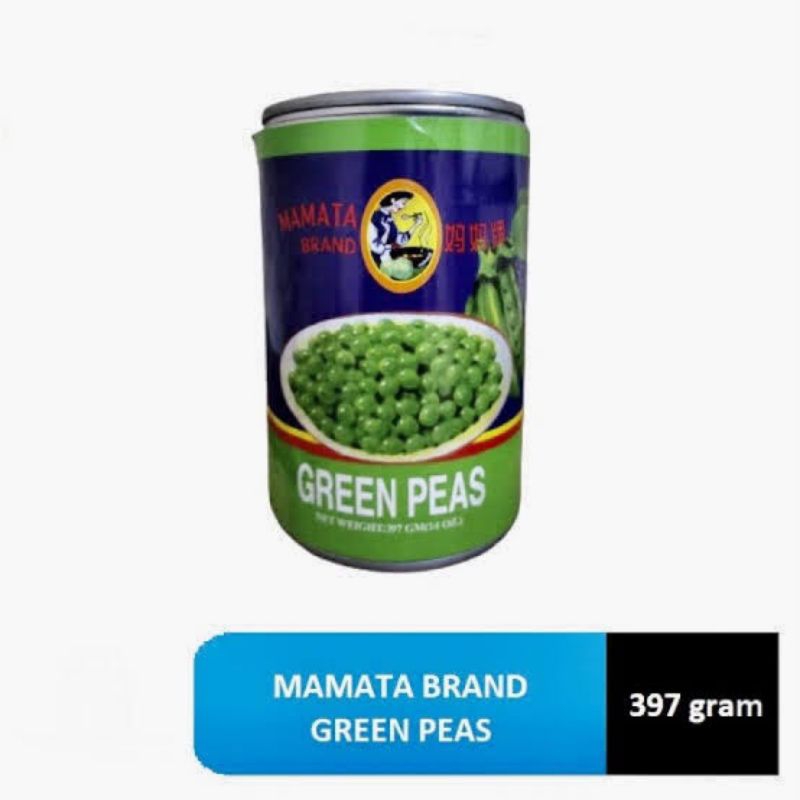 

mamata brand green peas kacang polong 397 gr