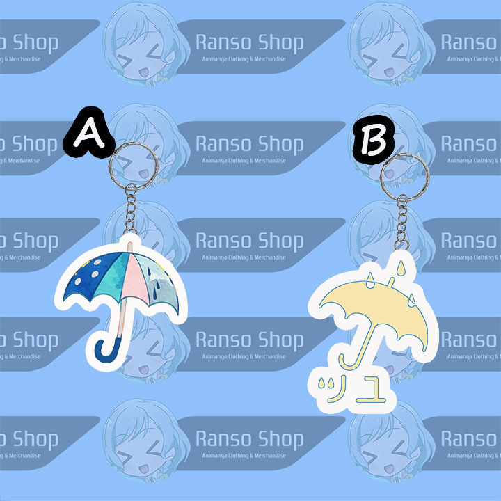 Gantungan Kunci Logo Tuyu UV 2 Sisi Laser Cutting Pinggir Transparan Bening Premium / Ganci Payung T