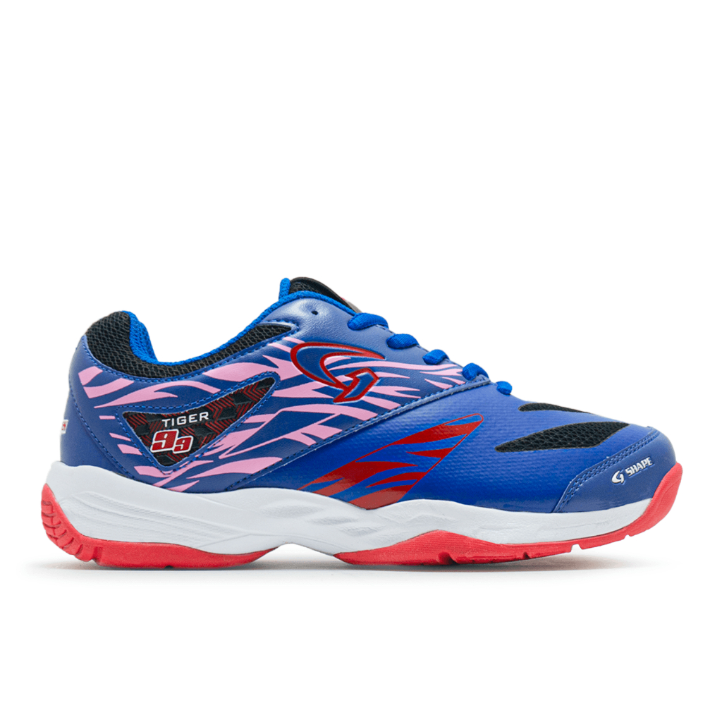 HYOUGEN Tiger Biru Merah Sepatu Badminton Size 39-44