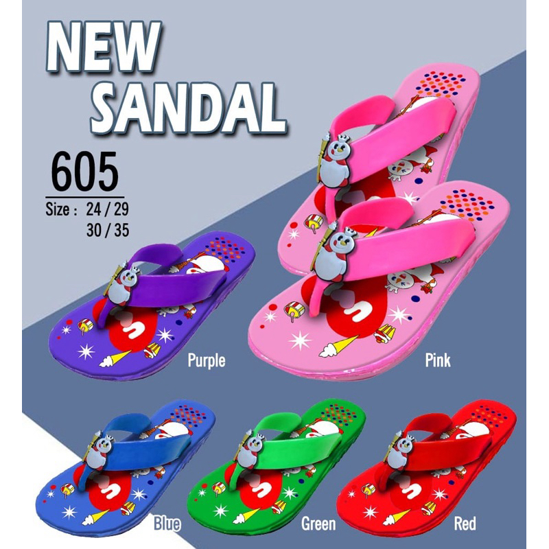 sandal anak cewek shevano tanggung 605 per pak