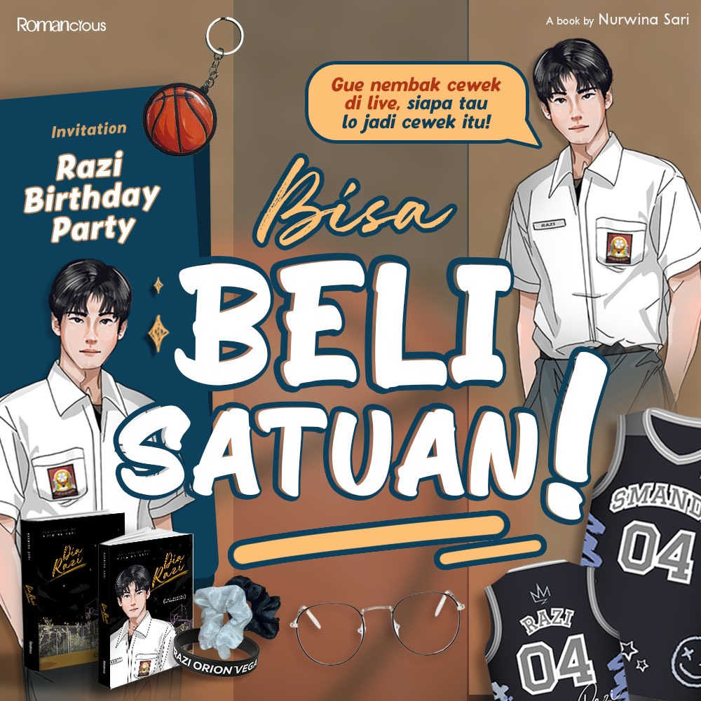 Merchandise Novel Dia Razi (add on)
