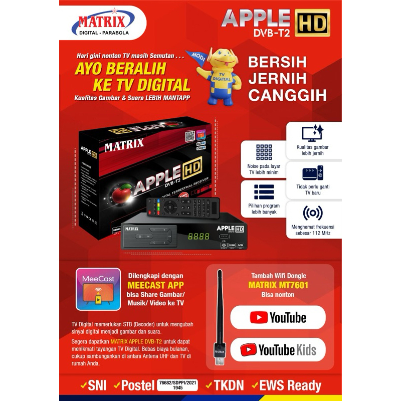 SETBOX MATRIX APPLE MERAH / MATRIX APPLE KUNING