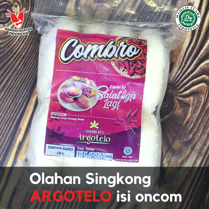 

Combro Soingkong isi oncom Merk Argotelo Khas Semarang Frozen Siap Goreng isi 8 pcs