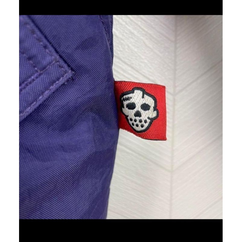 NIKE] Down jacket bordir logo Swoosh bicolor white tag 90's