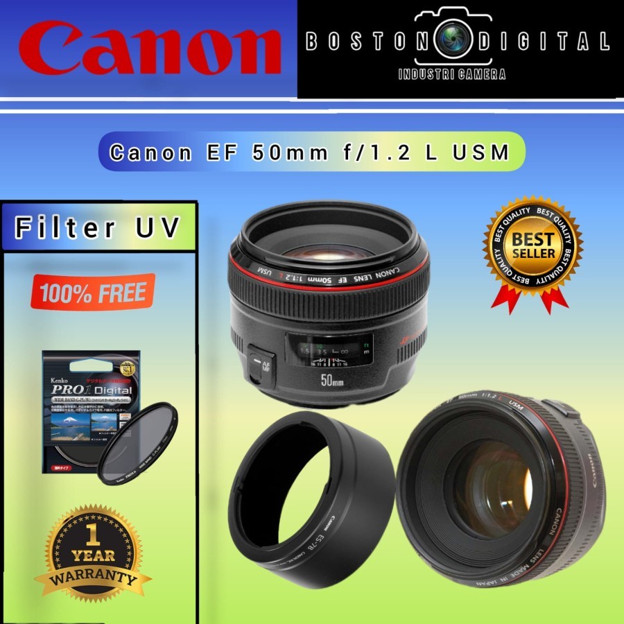 LENSA CANON EF 50MM F1.2L USM / CANON EF 50MM F1.2L USM