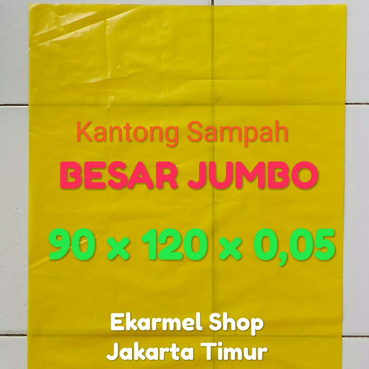 Kantong Sampah Medis Kuning JUMBO 90 x 120 (per pack)