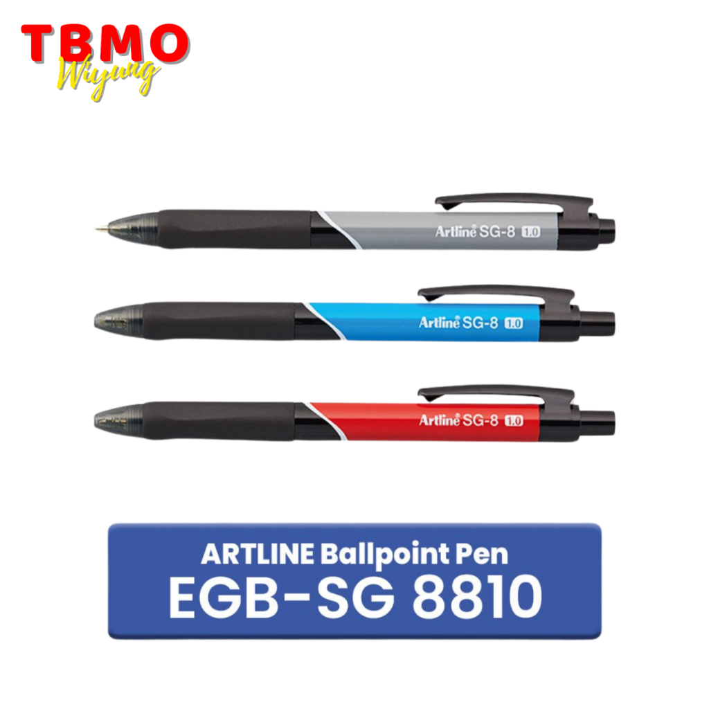 

TBMO Bolpen Cetek Artline / Retractable Pen 1.0mm EGB-SG8810 Per Pcs