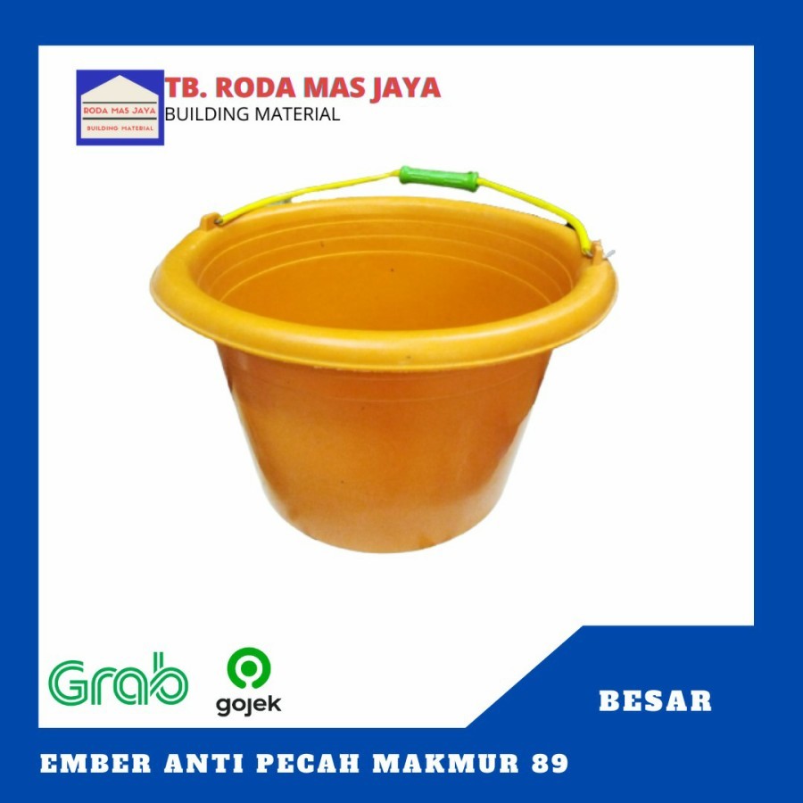 Ember Cor Plastik Anti Pecah/Ember Cor Oren/ Ember Makmur Besar&Kecil