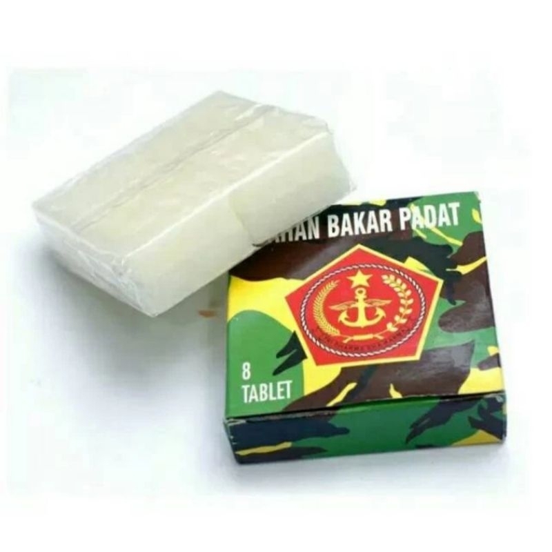 Bahan bakar padat parafin TNI paravin untuk perlengkapan kompor camping kemah outdoor survival sar