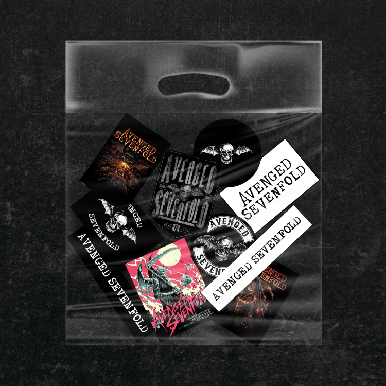

A7X Avenged Sevenfold Stiker Pack Band Metal Rock Vinyl Anti Air - 10pcs