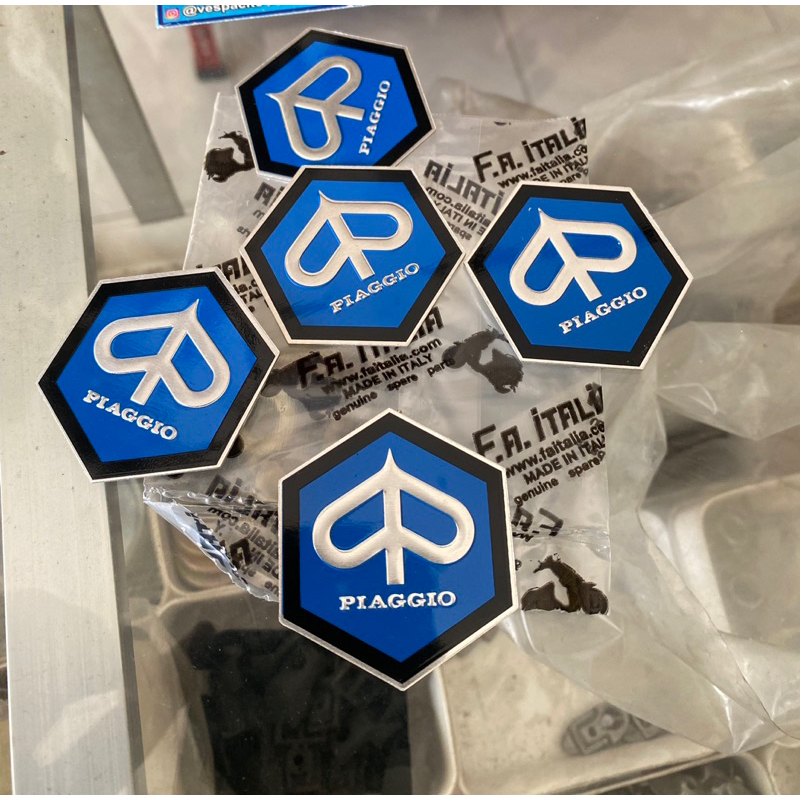 emblem chung cung hidung dasi vespa super sprint fa.italia original