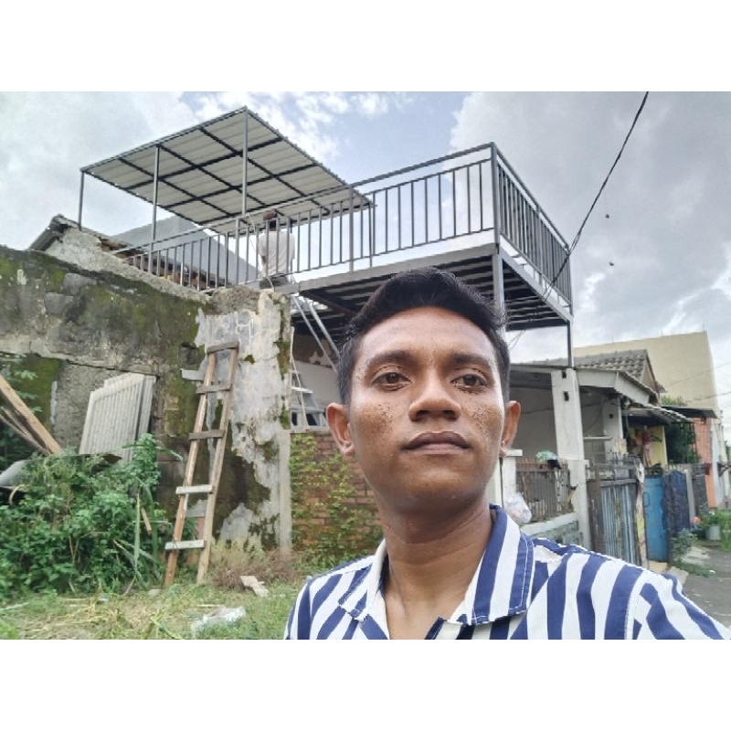 KANOPI BALKON LANTAI GRC ANTI KARAT DAN BOCOR