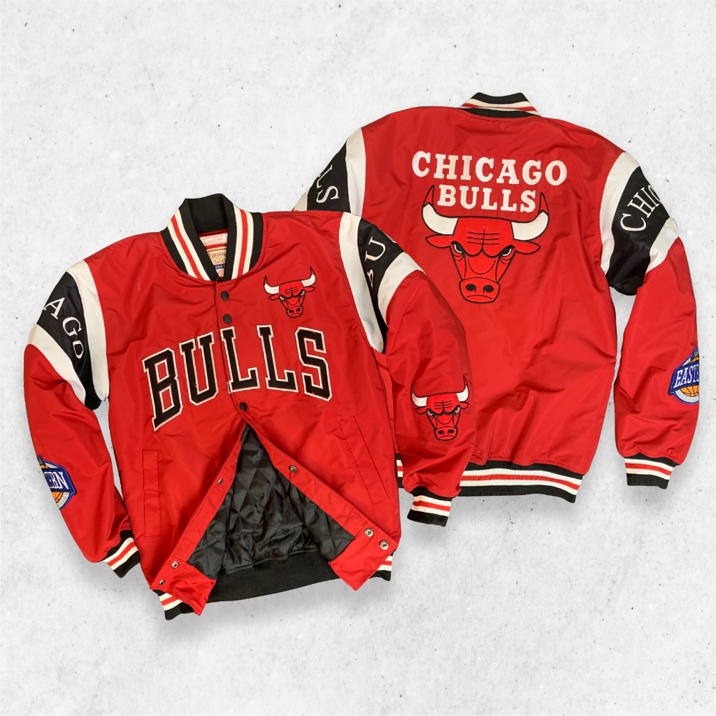 Zylion - Red Chicago Bulls Varsity Baseball Jacket Basketball Premium Bordir Casual Vintage