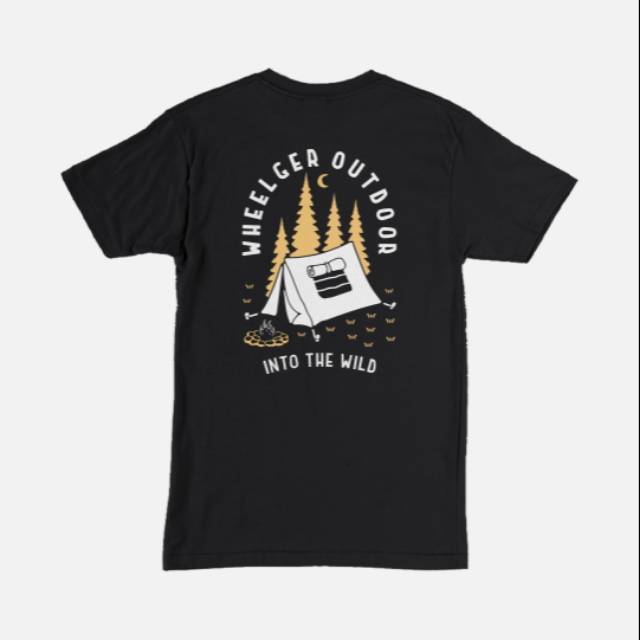 Kaos Wheelger Into The Wild - Hitam