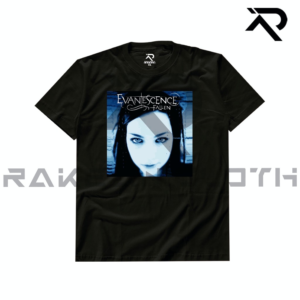 RKN Kaos Music Evanescence MUS-85 Unisex Combed 30s HITAM