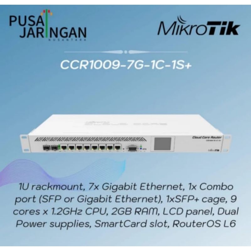 MIKROTIK CCR1009-7G-1C-1S+ ( bekas )