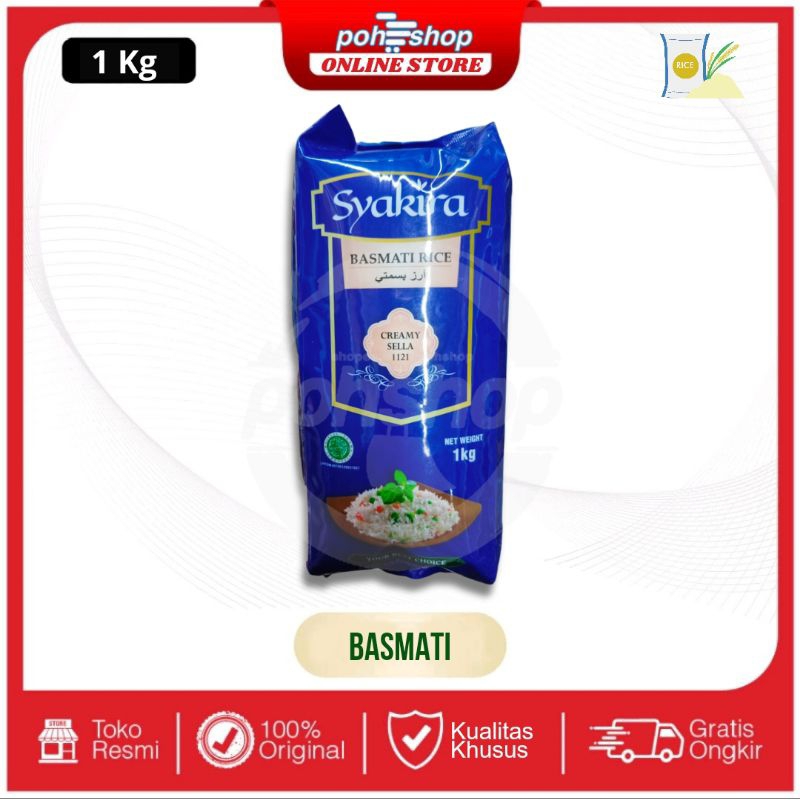

[Syakira] Beras Basmati 1121 Creamy Sella 1 kg