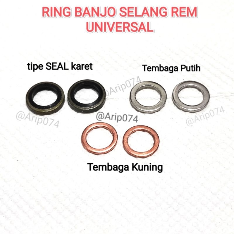 [PROMO] RING SELANG REM O RING SELANG MASTER REM RING BAUT KALIPER RING TEMBAGA DAN RING SEAL KARET 