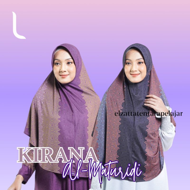 ELZATTA KERUDUNG HIJAB JILBAB INSTAN KRUDUNG BERGO ZARIA KIRANA AL-MATURIDI  ELZATA BAHAN SPANDEK BE