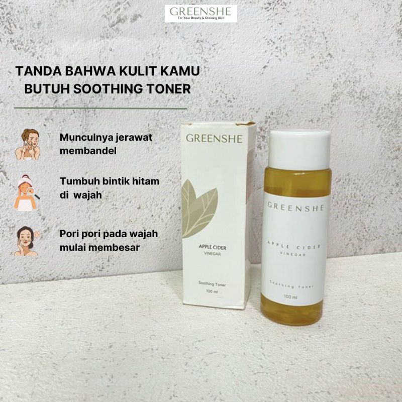 TonerCukaApel|TonerJerawat|TonerCukaApelGreenShe