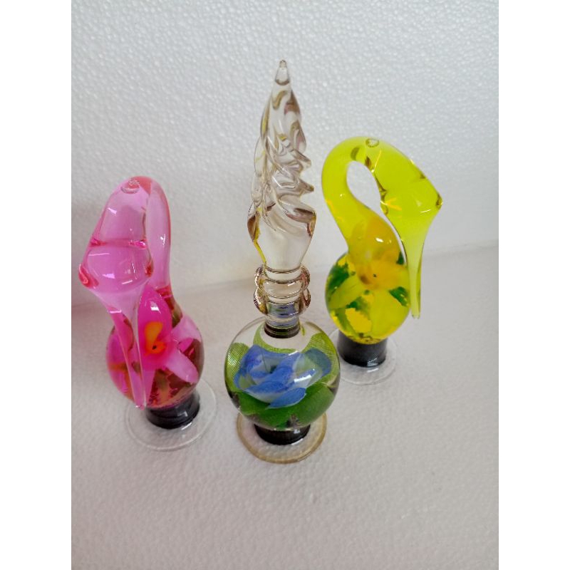 paket 3pcs hiasan lemari kaca kristal rak dinding