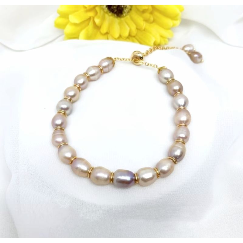 Gelang serut mutiara tawar asli lombok || gelang mutiara