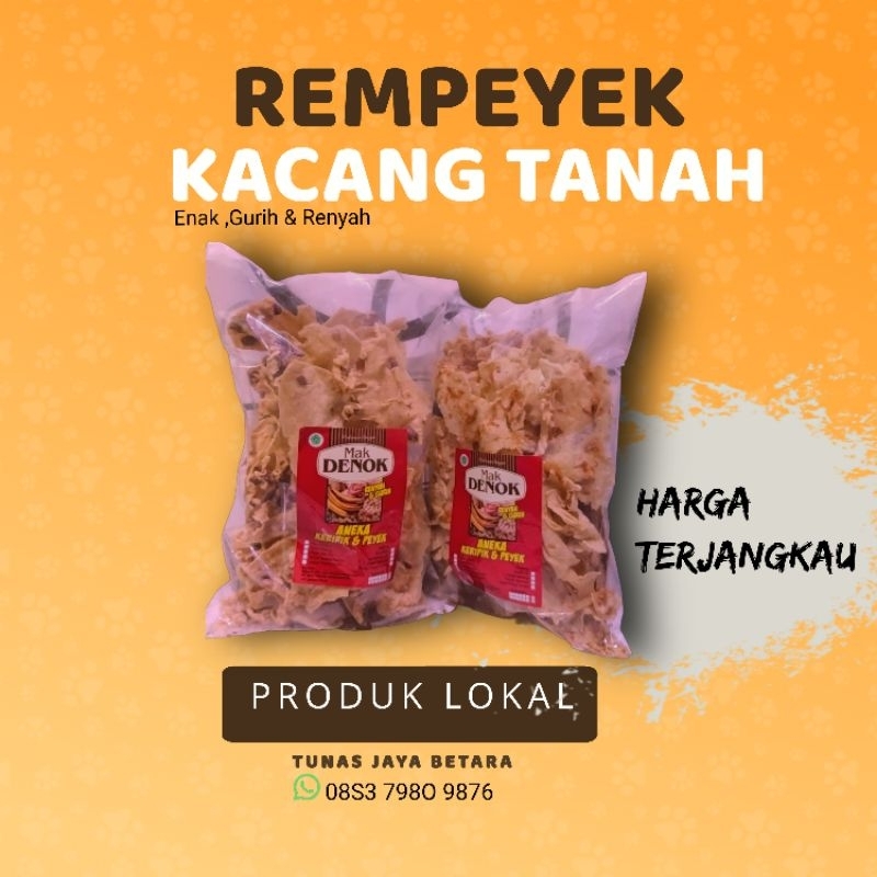 

PEYEK KACANG TANAH MAK DENOK JAMBI 250 GRAM RENYAH DAN GURIH