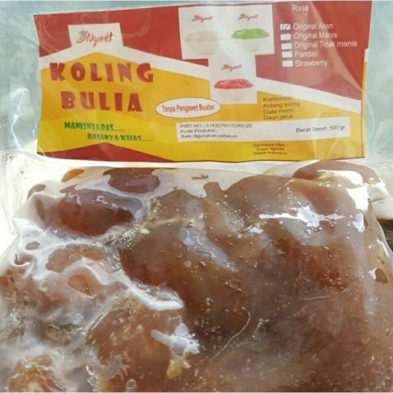 

Manisan kolang kaling Koling Bu Lia varian Gula Aren.. Manisnya khas gula aren, kemasan 500 gr