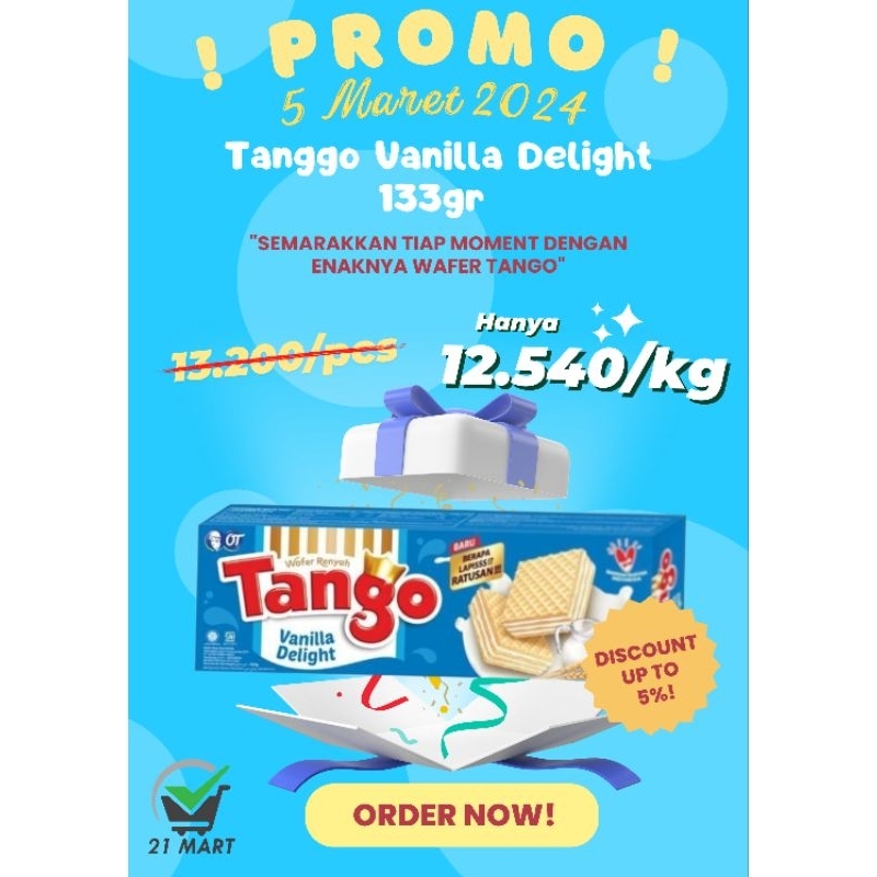 

wafer Tango Vanilla Delight