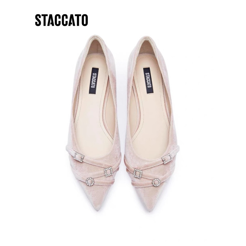 Ter Murah ORIGINAL SALE Staccato 9A941-RED Women's Flats Shoes - Red Green Pink Merah Hijau