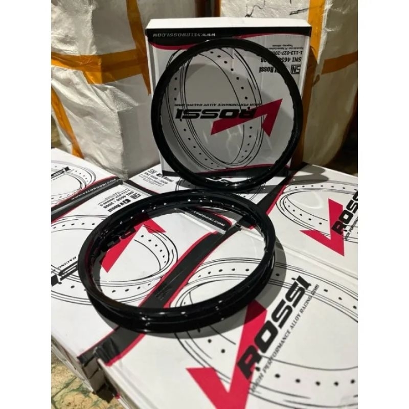 VELG WILWOOD scarlet hitam scarlet rossi silver gold hitam 160 185 / velg pelk rossi hitam 160 185 r