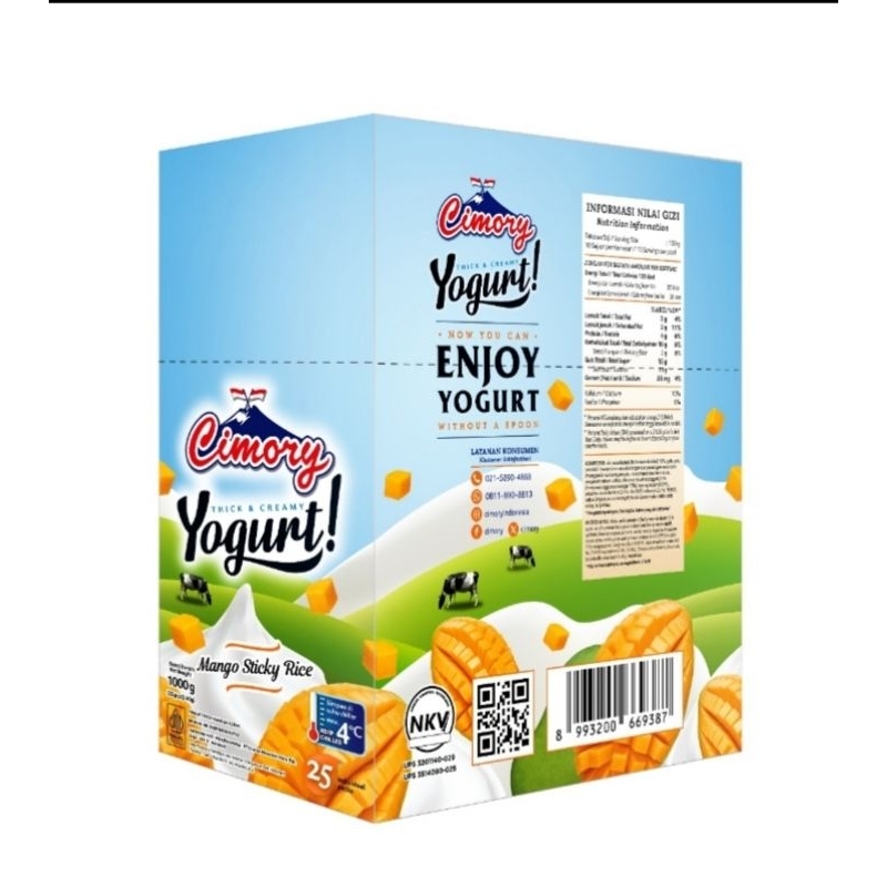 

yougth stick Cimory UK 40 gr semua item , 1 box isi 25 pcs