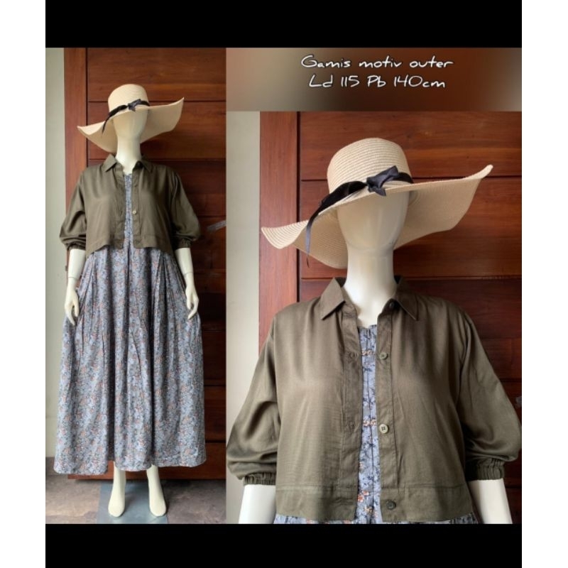 gamis motif set outer premium