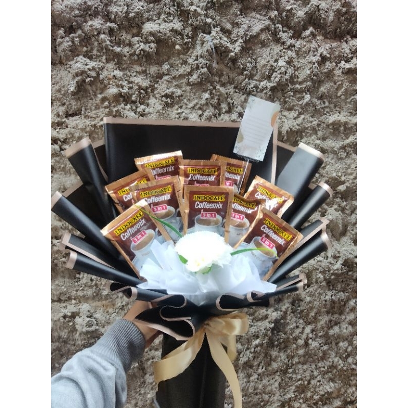 

Buket Kopi Bouquet Ulang Tahun Wisuda Kado Cowok