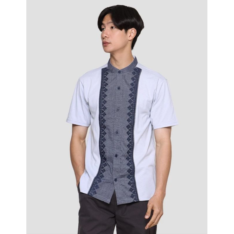 tzone koko bordir/baju muslim pria lengan pendek