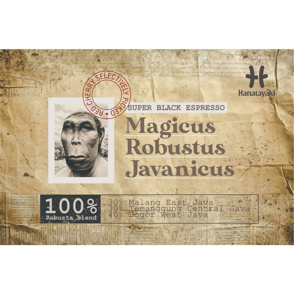 

Hanatayaki 1kg Robusta Espresso/ Magicus Robustus Javanicus/ Robusta 100% /Kopi Susu Blend