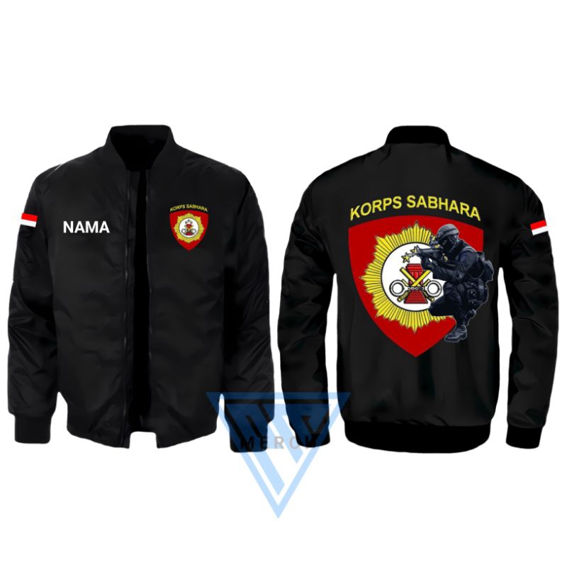 Jaket Bomber Waterproof Anti Air Premium Korps Sabhara Samapta Bhayangkara