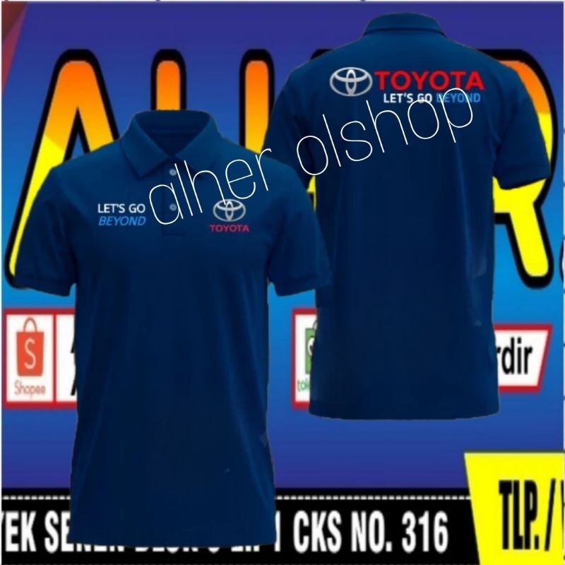 Kaos Toyota baju Toyota seragam Toyota kaos kerah Toyota kaos polo Toyota polo shirt Toyota poloshir