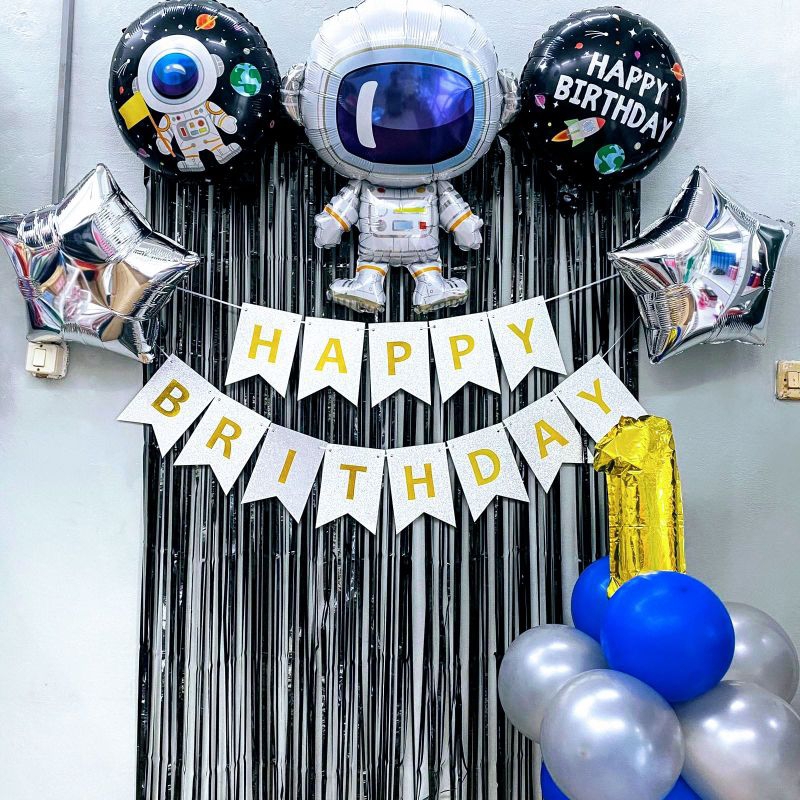SET DEKORASI ULANG TAHUN ANAK TEMA ASTRONOT