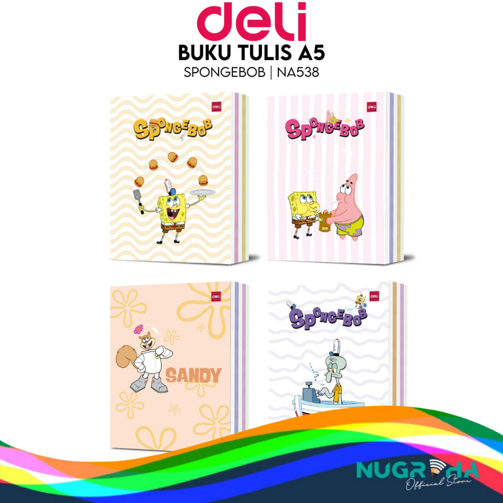 

2024 Buku Tulis Sekolah DELI 38 Lembar – Spongebob