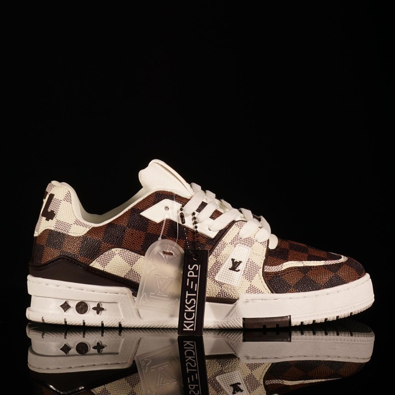 LV Trainer “Monogram Brown White” - HI QUALITY PREMIUM SNEAKERS