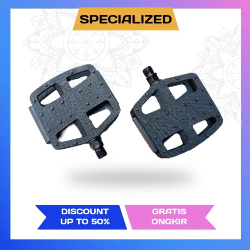 Specialized pedal sepeda bmx plastik nilon DU mtb