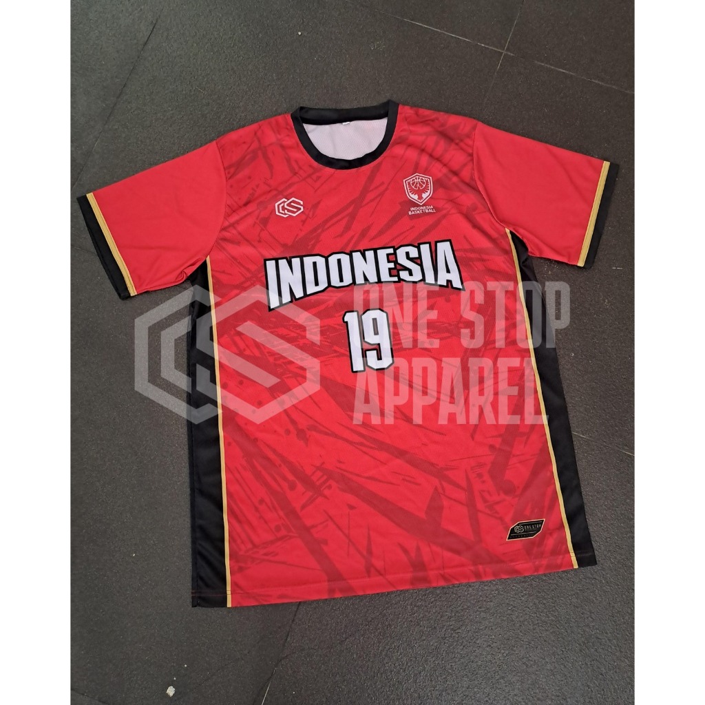 Official T-Shirt Batik New "Indonesia" by One Stop Basketball