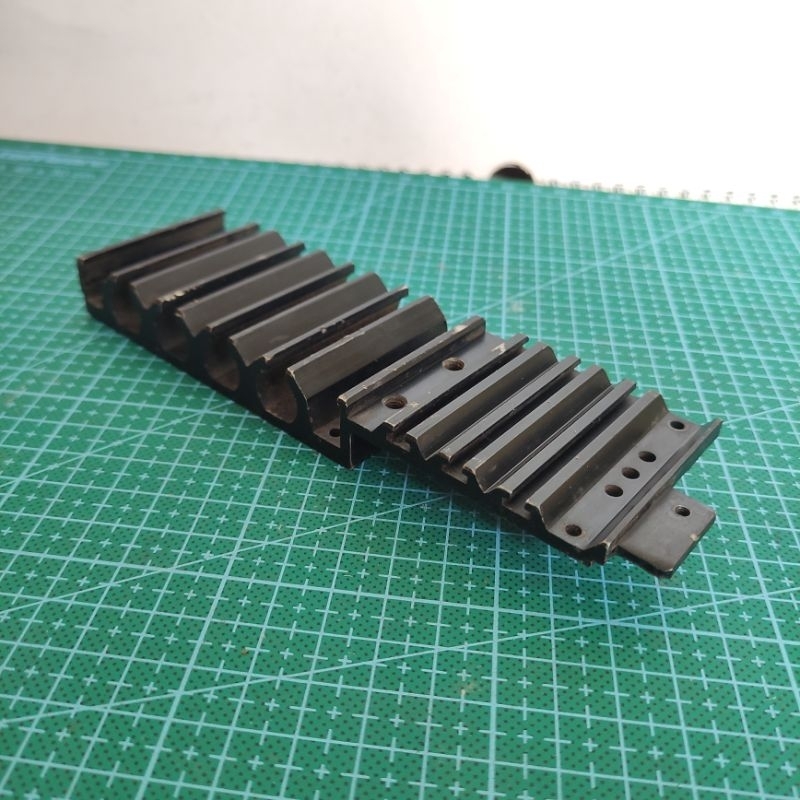 BLACK HEATSINK ALUMINIUM SIRIP TEBAL ALUMINIUM PENDINGIN PANJANG 17CM